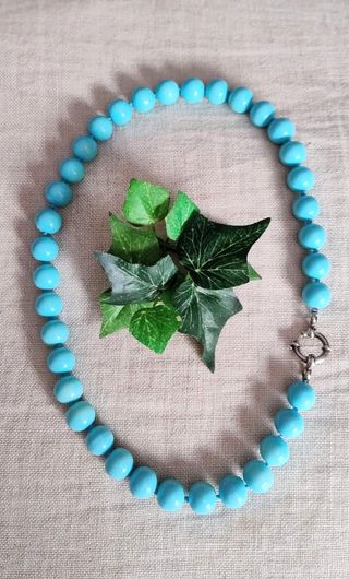 COLLAR TURQUESA Y PLATA