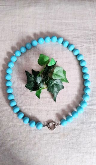COLLAR TURQUESA Y PLATA