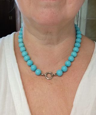 COLLAR TURQUESA Y PLATA