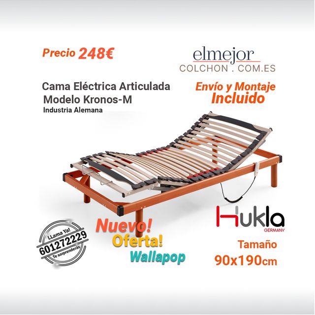 Cama Articulada Eléctrica Kronos Alemana Nueva 90