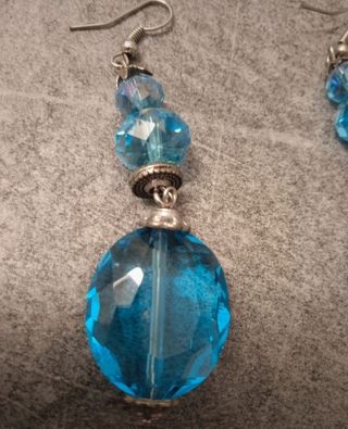 Orecchini celesti pendenti