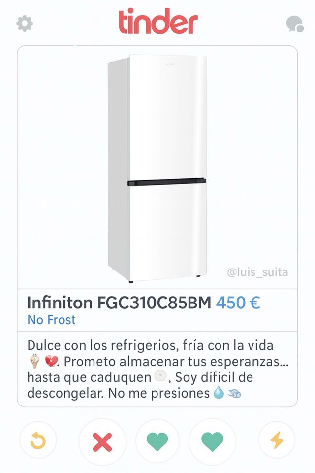 Infiniton FG310C85BM - Frigorífico No Frost