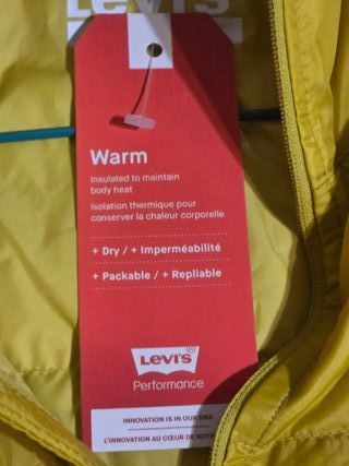 Chaqueta Levi's amarilla L - con capucha