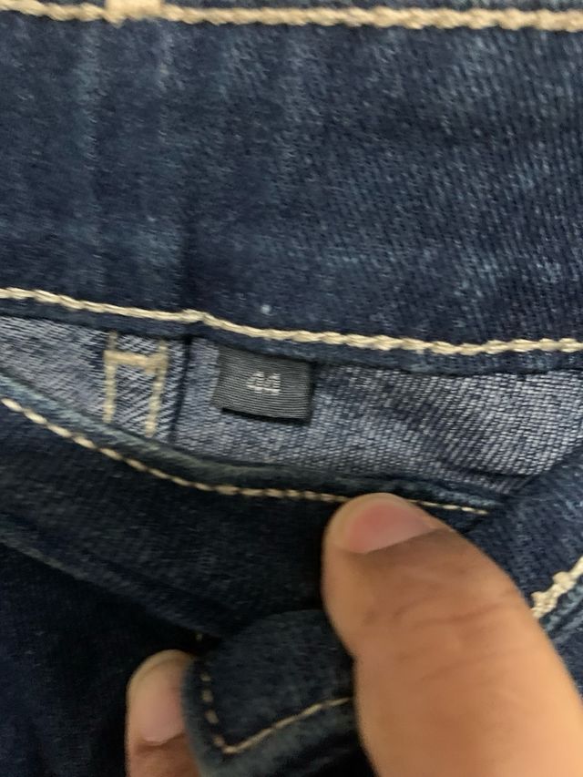 Pantalones tobilleros azules - Talla 44