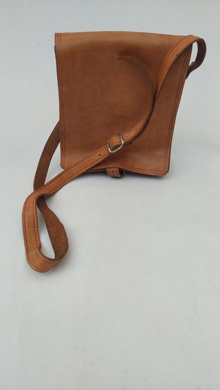 Bolso bandolera cuero marrón