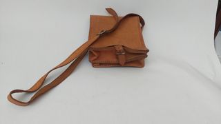 Bolso bandolera cuero marrón