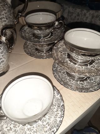 Servizio Bavaria in porcellana e argento