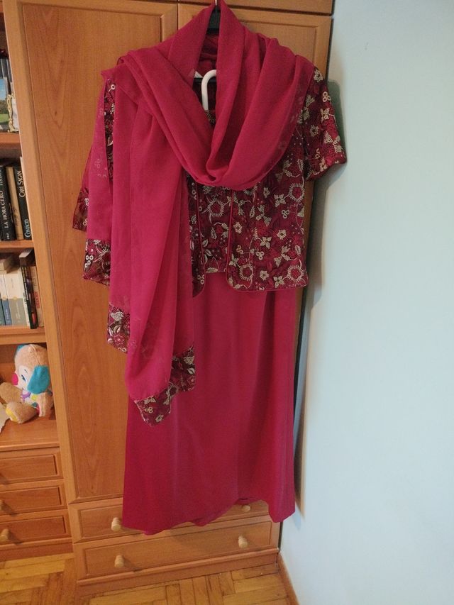 Conjunto madrina boda - Rojo - Talla 46