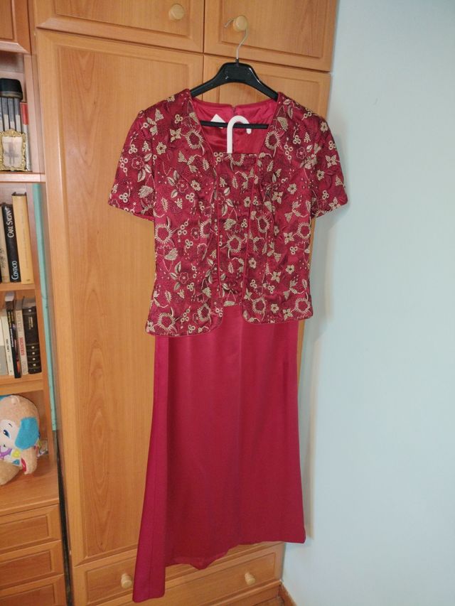 Conjunto madrina boda - Rojo - Talla 46