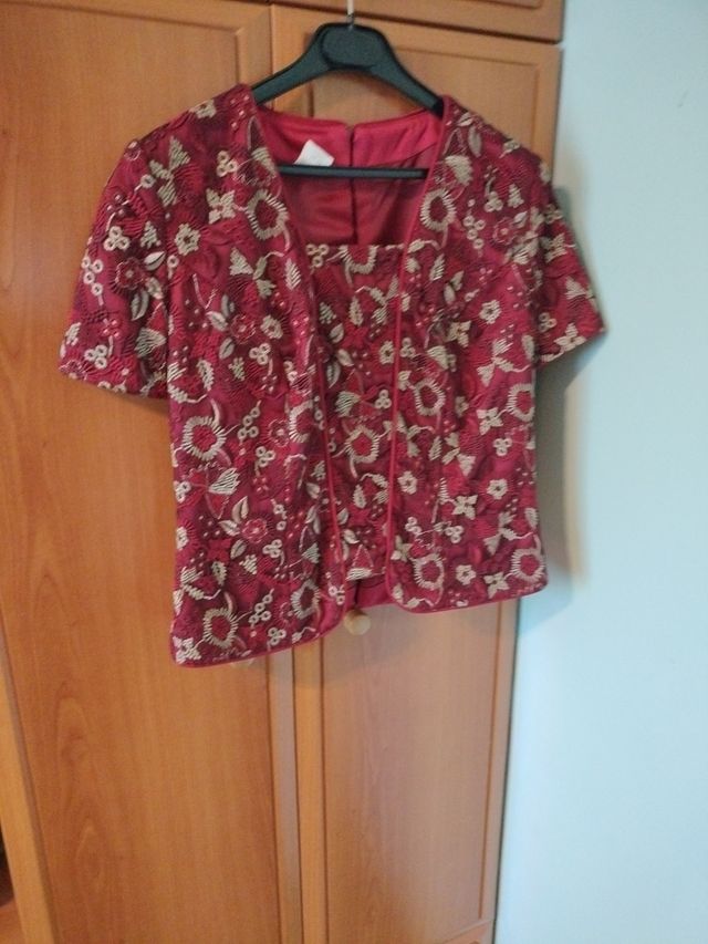 Conjunto madrina boda - Rojo - Talla 46