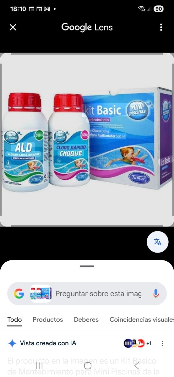 Tratamiento piscinas mini