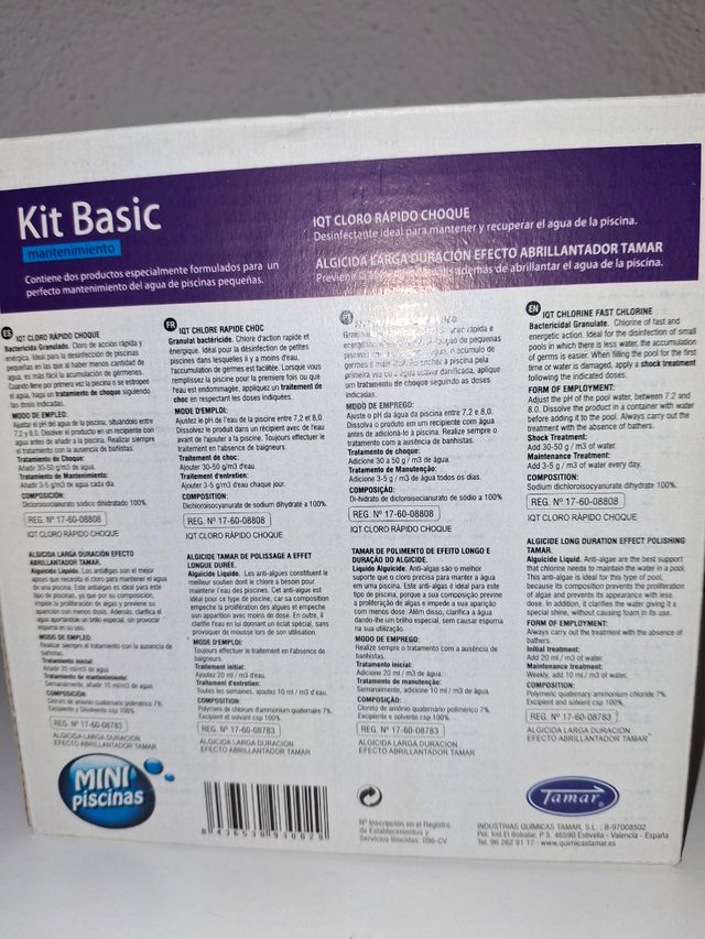 Tratamiento piscinas mini
