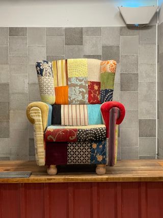 Sillón patchwork multicolor