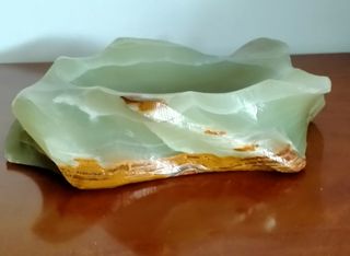 SCULTURA/Svuotatasche anni '70 in onice