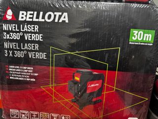 Nivel Láser Bellota 3x360° Verde - 30m