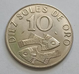 Moneda 10 Soles de Oro 1969 Peru