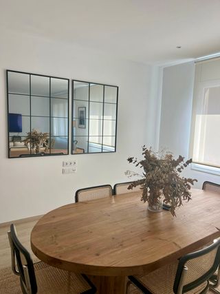 OFERTA 2 Espejos ventana forja industrial 120x90cm