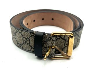 Cinturón Gucci GG Beige Marrón