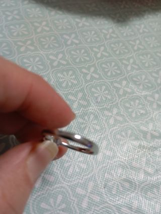 Anillo solitario plata