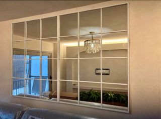 OFERTA 2 Espejos ventana forja industrial 120x90cm