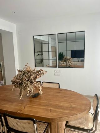 OFERTA 2 Espejos ventana forja industrial 120x90cm