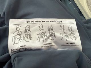 Camiseta Lalabu portabebés talla L 