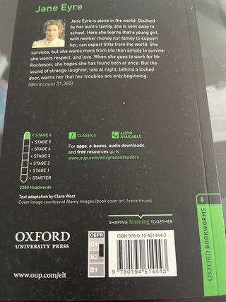 Oxford Bookworms Library: Level 6: Jane Eyre