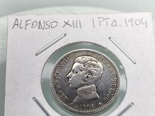 Moneda 1 Peseta Alfonso XIII 1904