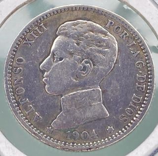 Moneda 1 Peseta Alfonso XIII 1904