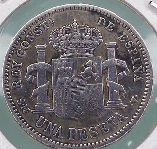 Moneda 1 Peseta Alfonso XIII 1904