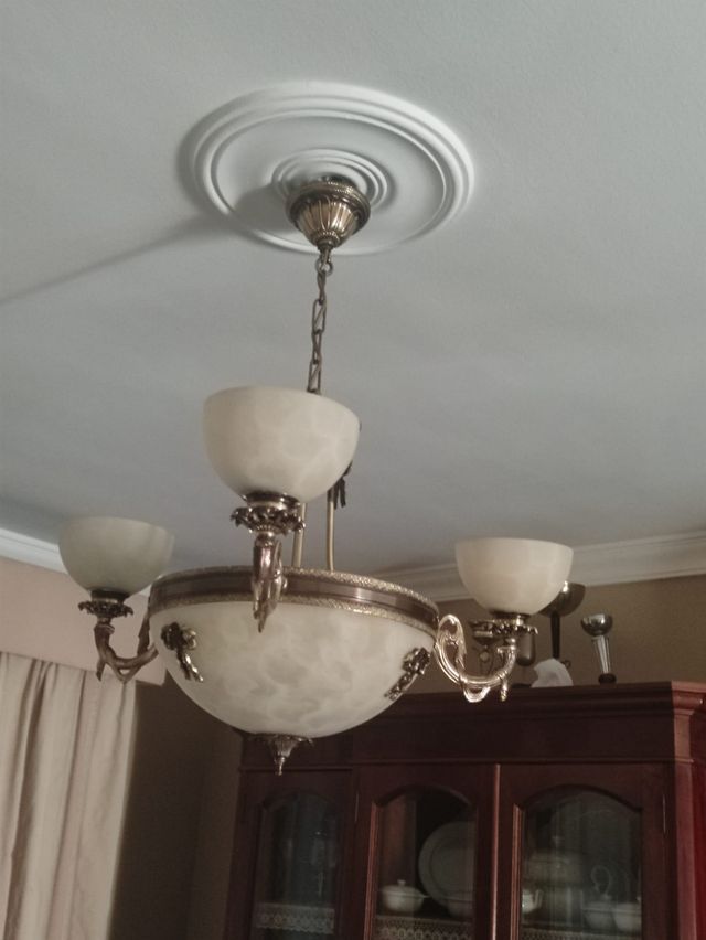 Lámpara techo alabastro