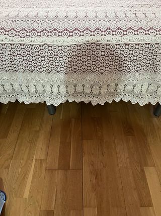 Colcha blanca matrimonio