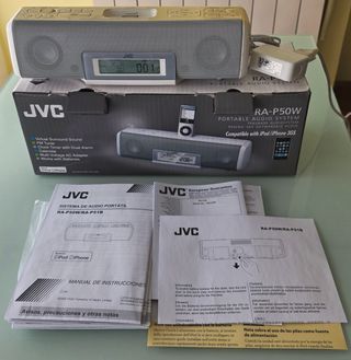 Radio-Despertacor JVC PA-PB50W+Dock IPhone-Ipo