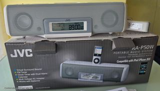 Radio-Despertacor JVC PA-PB50W+Dock IPhone-Ipo