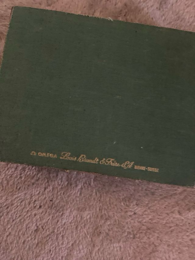 Caja Omega vintage verde años 70