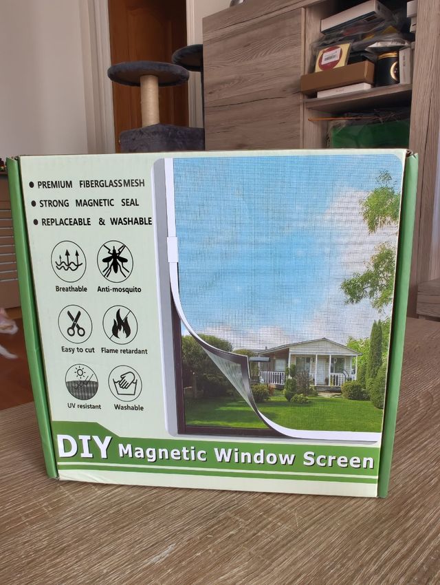 Mosquitera magnética ventana DIY