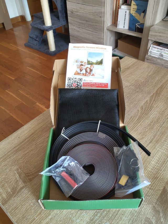 Mosquitera magnética ventana DIY