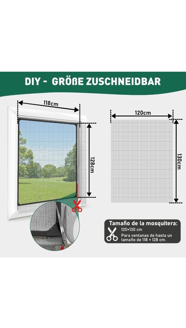 Mosquitera magnética ventana DIY