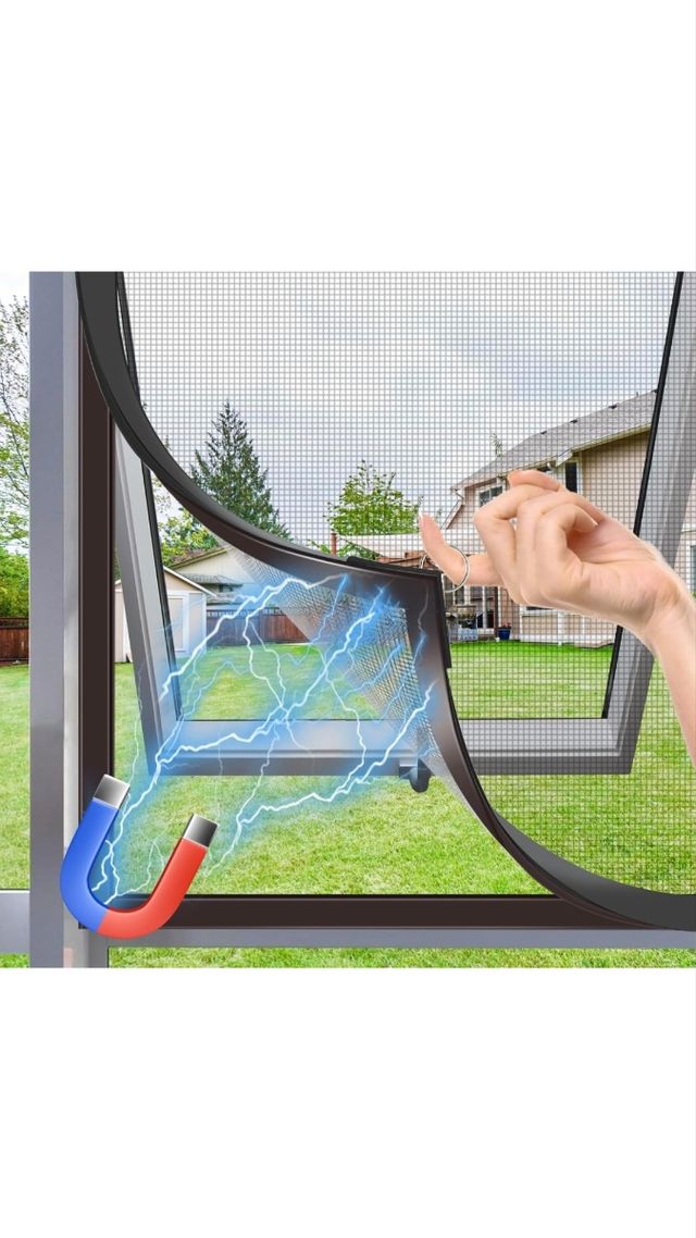 Mosquitera magnética ventana DIY