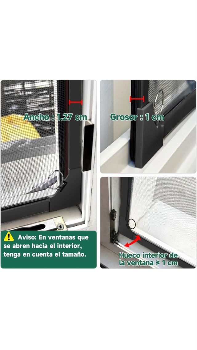 Mosquitera magnética ventana DIY