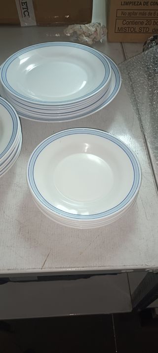 Platos porcelana azul-blanco