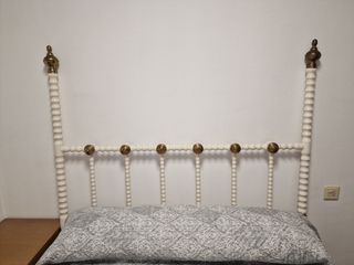 Cabecero antiguo metal clásico restaurado