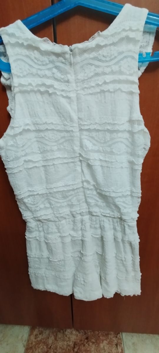 Mono niña Mayoral blanco - encajes