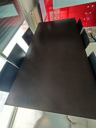 Mesa madera extensible 2x1m + 2 alas