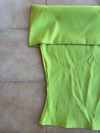 Top Zara verde lima - M