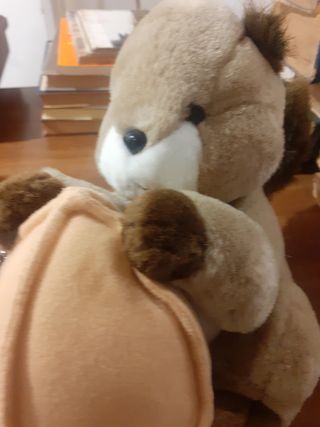 Peluche scoiattolo con noce