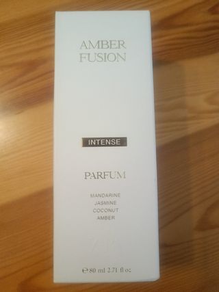 Perfume " AMBER FUSIÓN INTENSE" ZARA 80 ML.