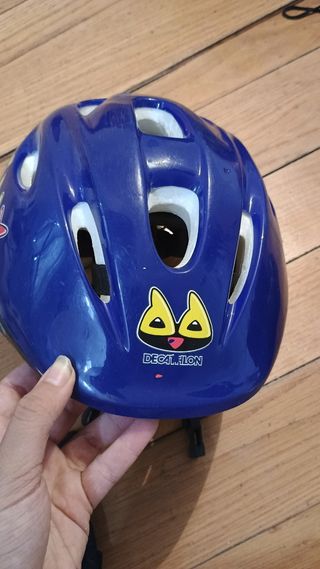 Casco bimbo blu Decathlon Kiddy