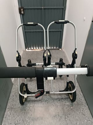 Bugaboo Donkey Gemelar Azul petroleo 