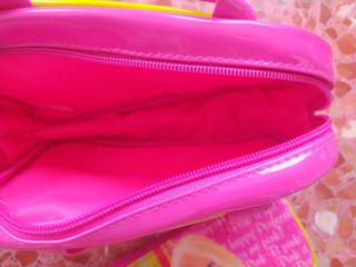 Neceser y estuche Barbie rosa-amarillo
